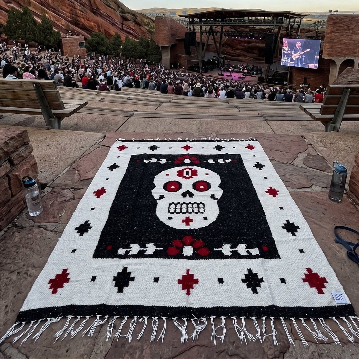 Day of The Dead Mexican Blanket | Dia de los Muertos