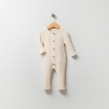 Knit Cream Organic Cotton Onesie