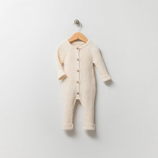 Knit Cream Organic Cotton Onesie