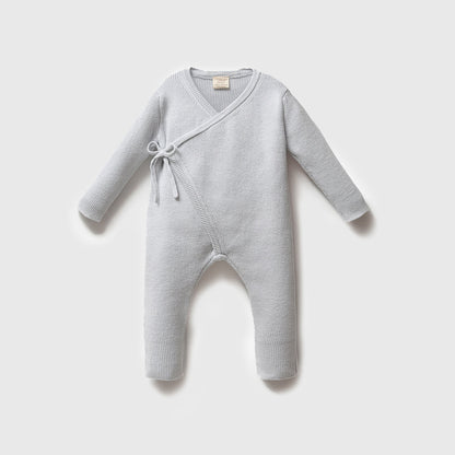 Knit Heirloom Organic Kimono-Blue