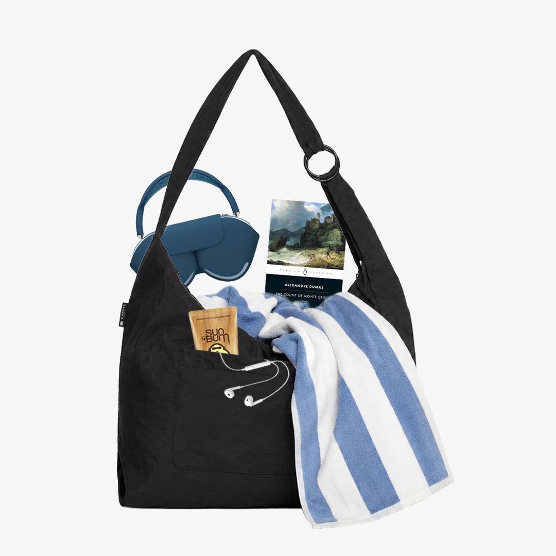 Black - Large Slouchy Shoulder Bag