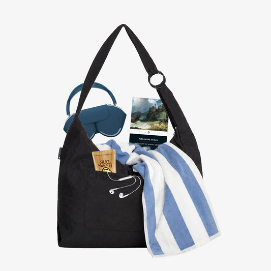 Black - Large Slouchy Shoulder Bag