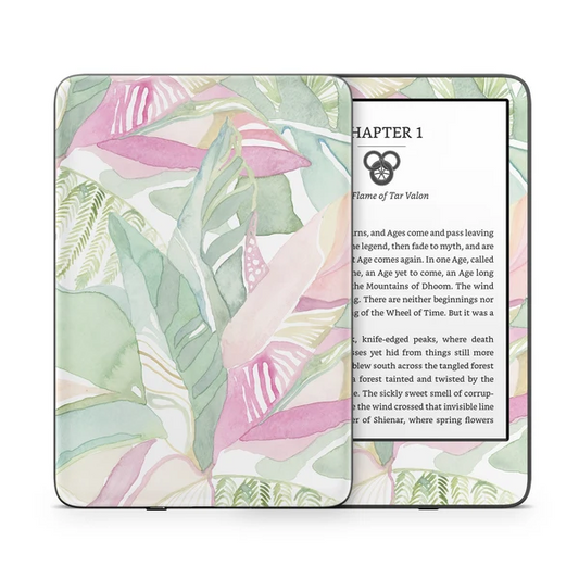 Tropical Leaves - Amazon Kindle Skin