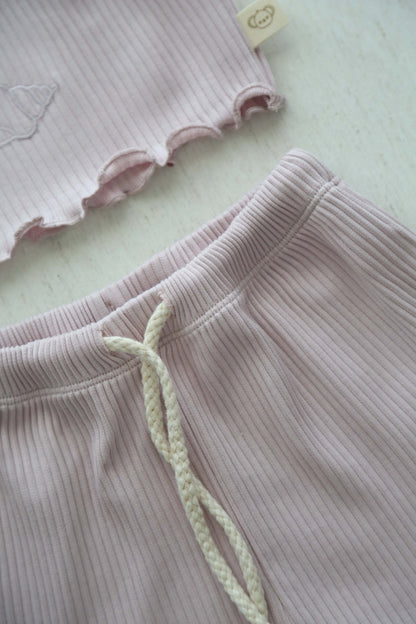 Lilac Crop-Short Set