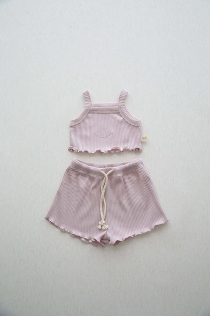 Lilac Crop-Short Set