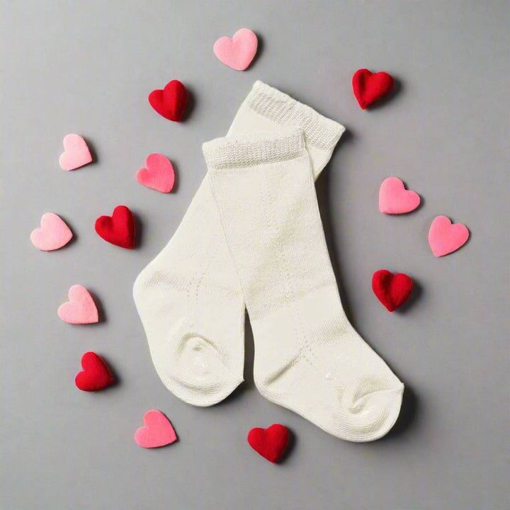 LLB Eyelet Knee High Socks (2 pairs in each order)