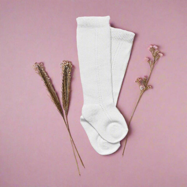 LLB Eyelet Knee High Socks (2 pairs in each order)