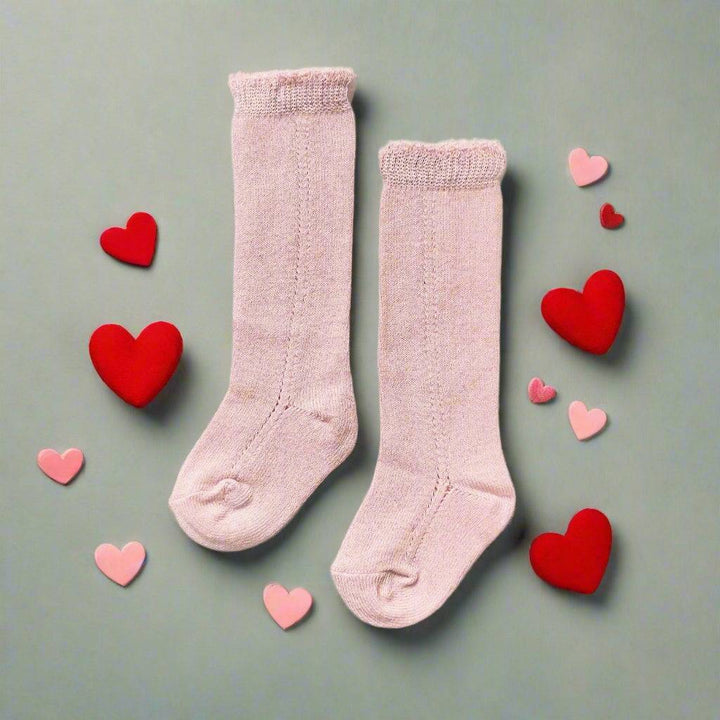 LLB Eyelet Knee High Socks (2 pairs in each order)