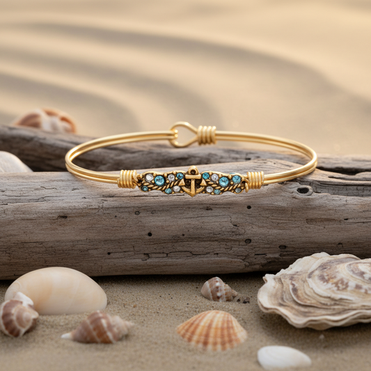 Anchor Medley Bangle Bracelet