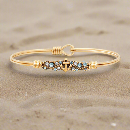 Anchor Medley Bangle Bracelet