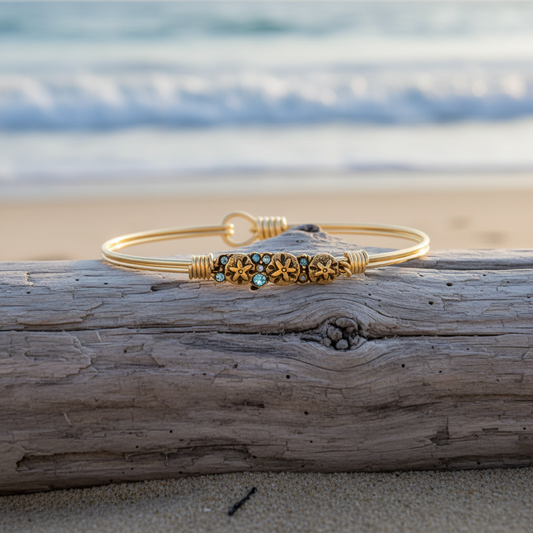 Sand Dollar Medley Bangle Bracelet