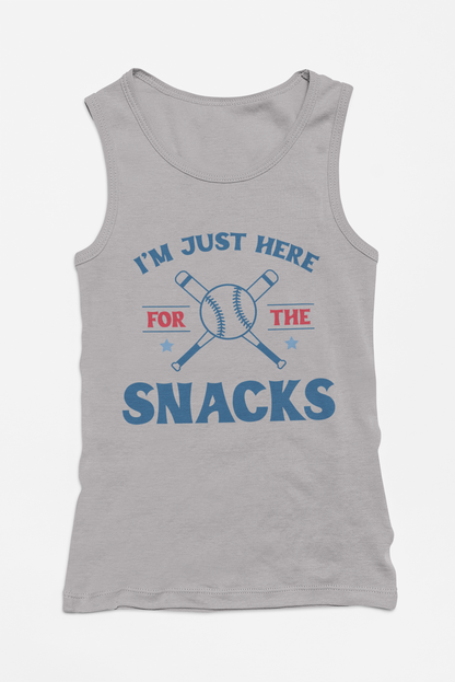 I'm Just Here For The Snacks Toddler Graphic Tank