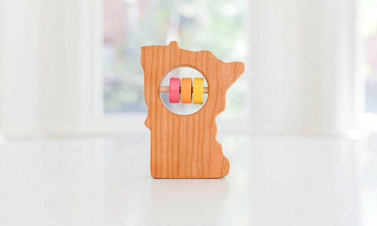 Minnesota Wooden Baby Rattle™