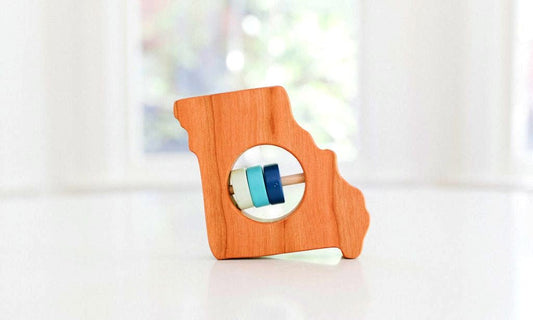 Missouri State Wooden Baby Rattle™