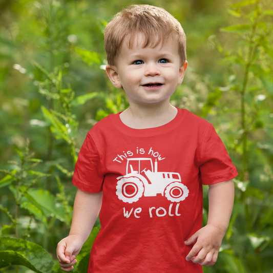 This Is How We Roll Red Toddler/Youth Graphic Tee