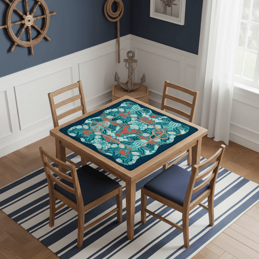 Nautical Nellie Sea Of Life Whimsical Mahjong Mat