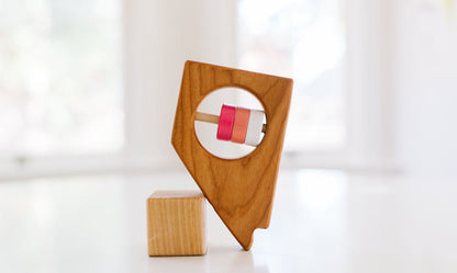 Nevada State Wooden Baby Rattle™