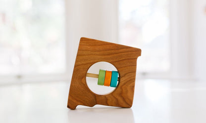 New Mexico State Wooden Baby Rattle™