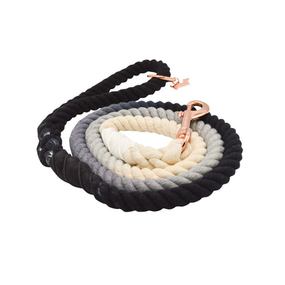 Dog Rope Leash - Ombre Black