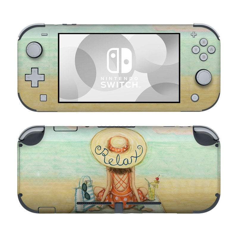 Relaxing on Beach - Nintendo Switch Lite Skin