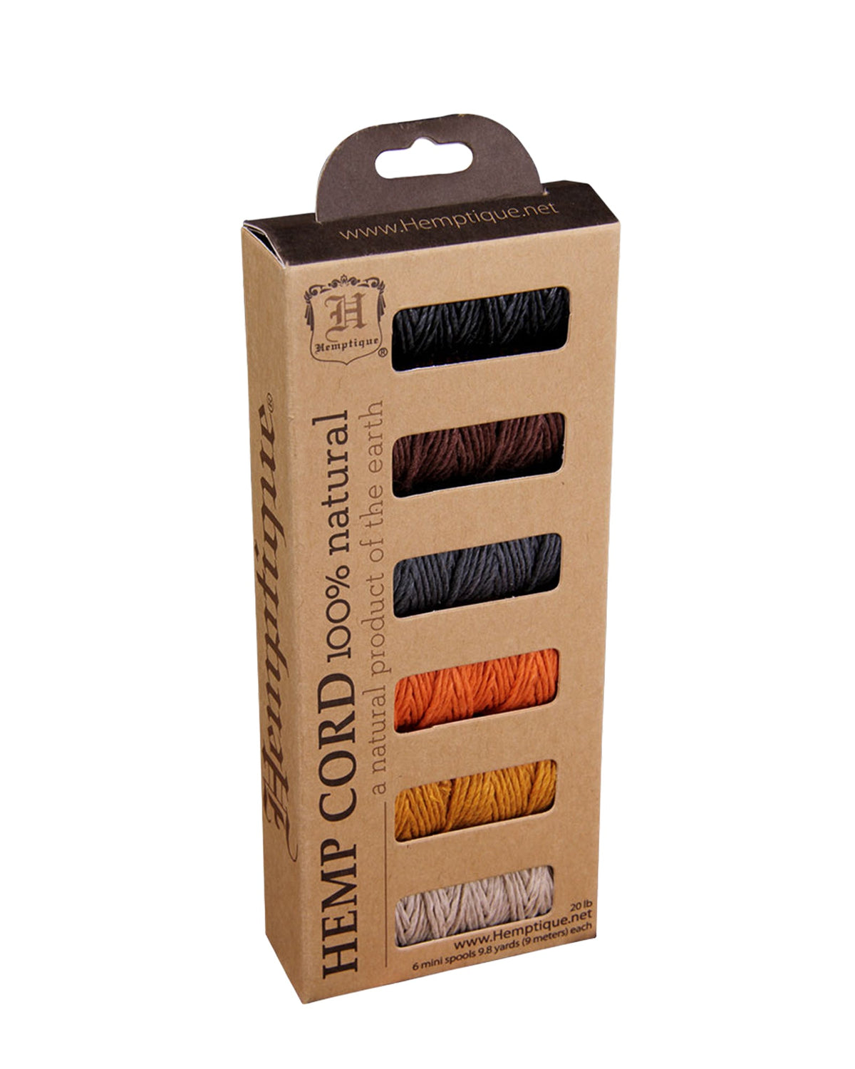 #20 Hemp Cord 6-Pack Mini Spools