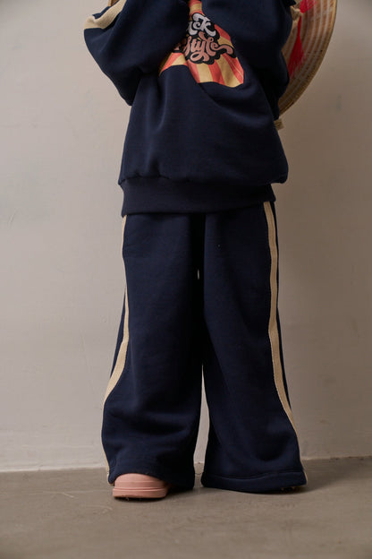 Retro Vibes Navy Tracksuit