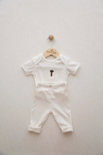 Palm Tree Patterned 2 Piece Set