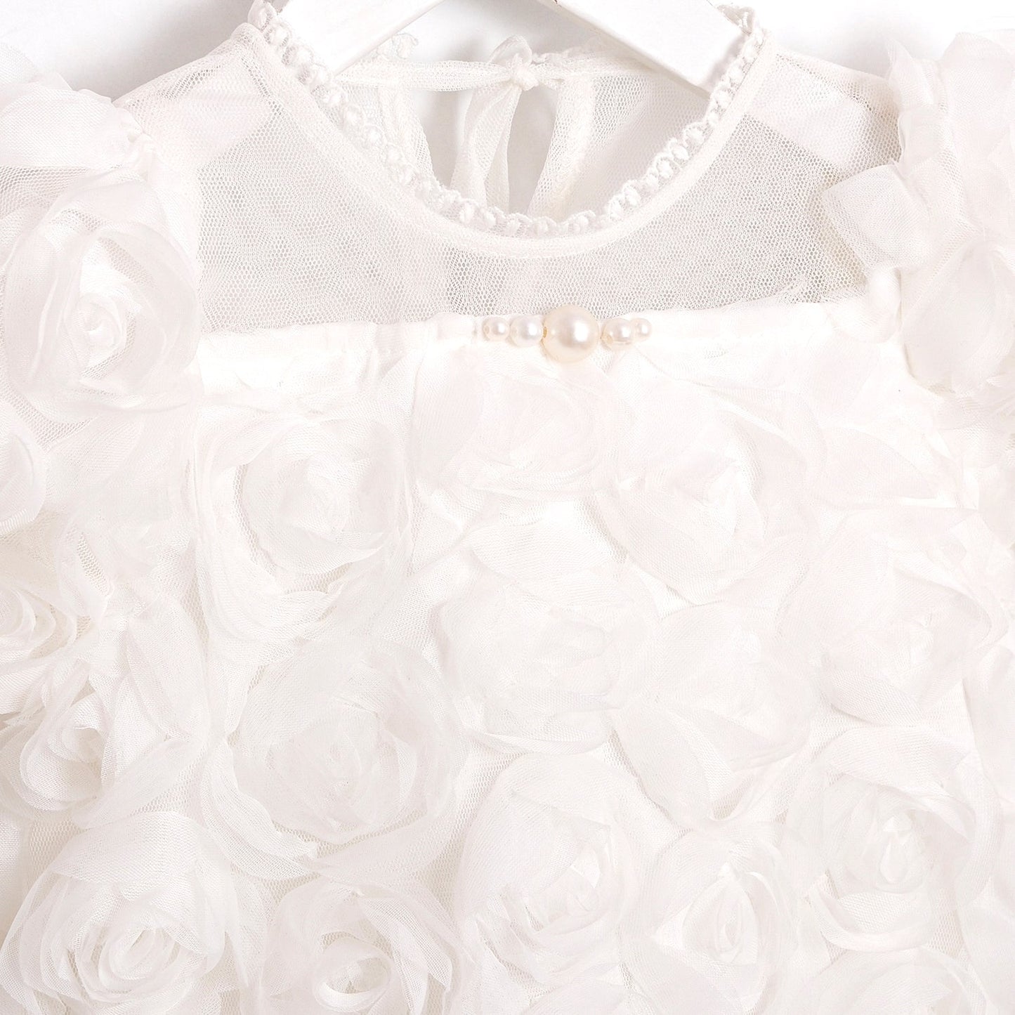 Pearl Rose White Romper