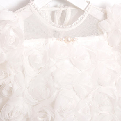 Pearl Rose White Romper