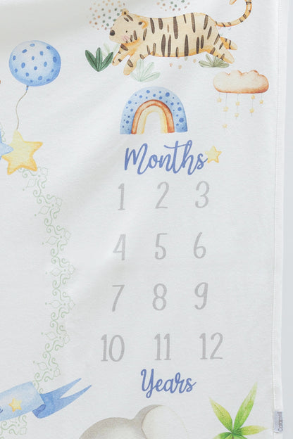 Safari Milestone Blanket