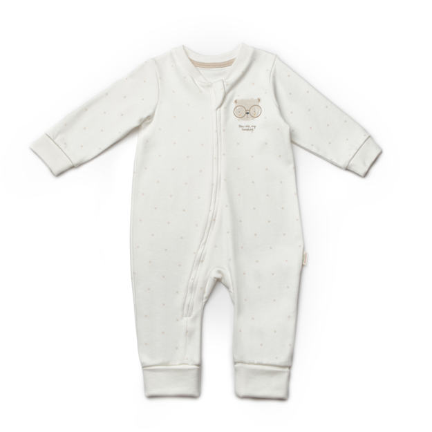 Teddy Ecru Onesie Organic Cotton