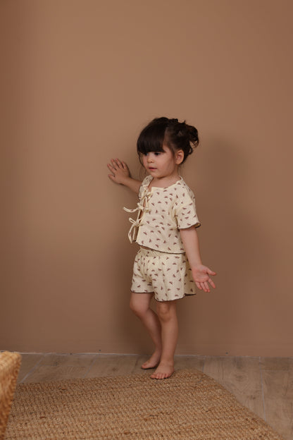 Petite Bow Tie-Front Set