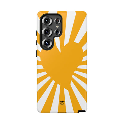 HEART SUN RAYS | Tough Phone Case