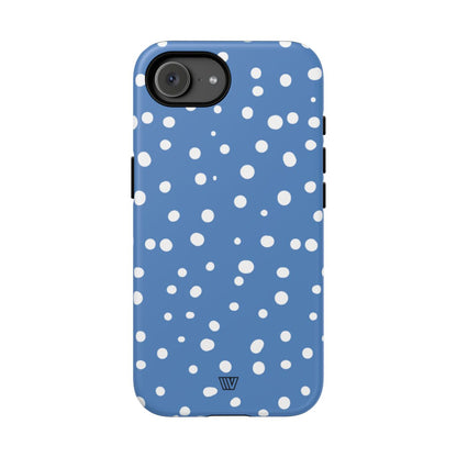 DUSTY BLUE DOTS | Tough Phone Case