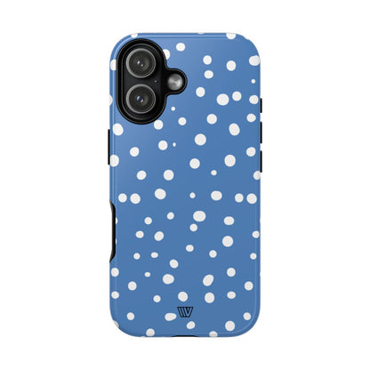 DUSTY BLUE DOTS | Tough Phone Case