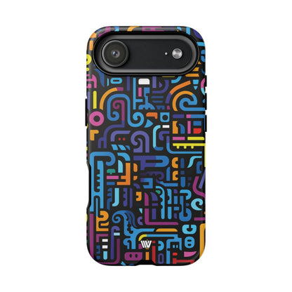 NEON GLYPHS | Tough Phone Case