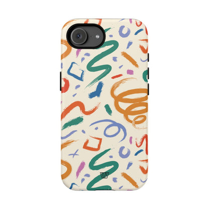 DOODLE BRUSH STROKES | Tough Phone Case