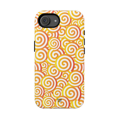 ABSTRACT SPIRAL ORANGE | Tough Phone Case