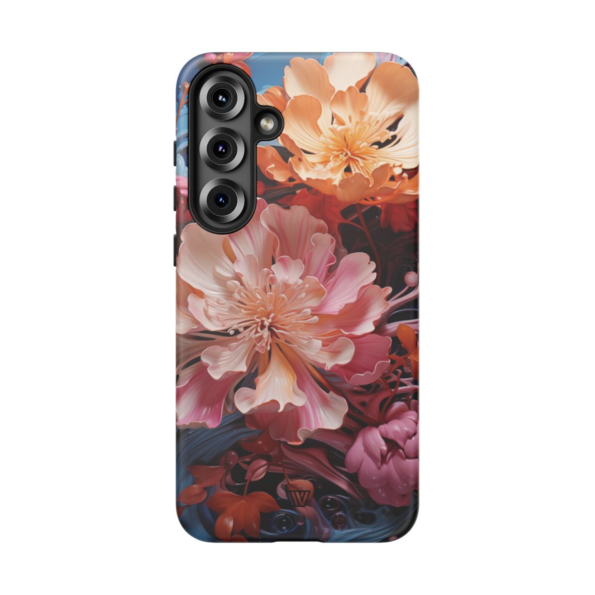 PAINT SWIRL FLOWERS | Tough Phone Case