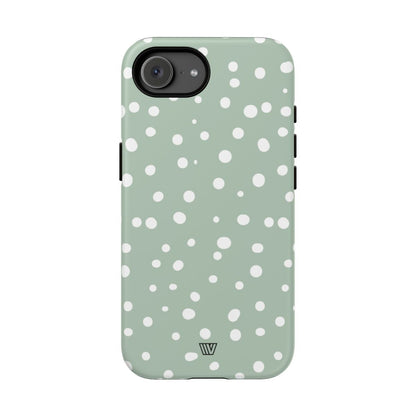 PASTEL GREEN DOTS | Tough Phone Case