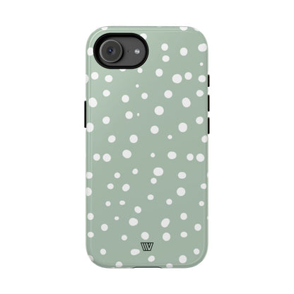 PASTEL GREEN DOTS | Tough Phone Case