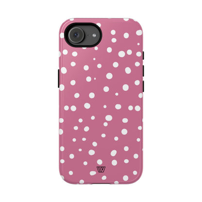 BLUSH RED DOTS | Tough Phone Case