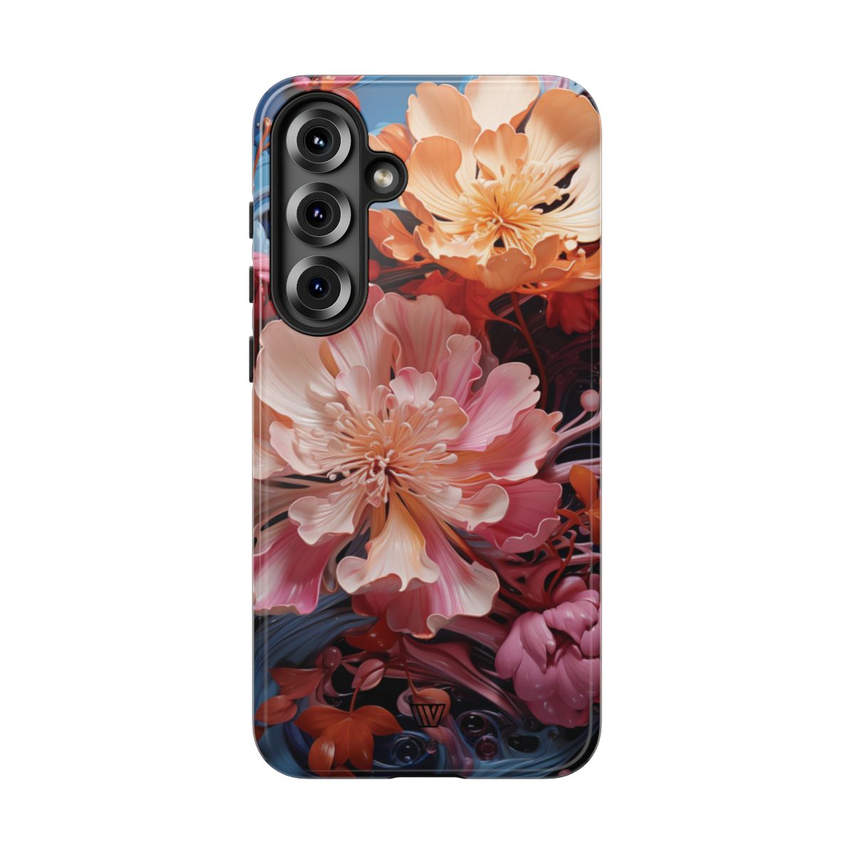 PAINT SWIRL FLOWERS | Tough Phone Case