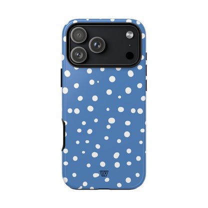DUSTY BLUE DOTS | Tough Phone Case