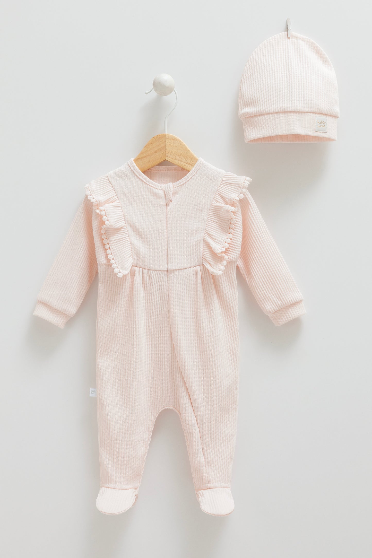 Pink Onesie and Beanie