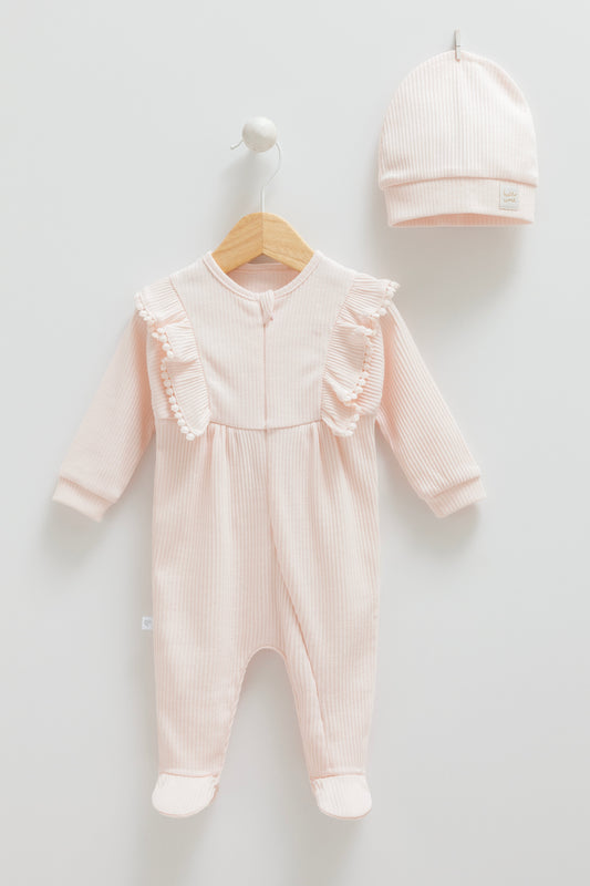 Pink Onesie and Beanie