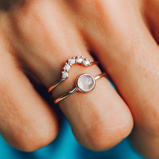 Rose Gold Nesting Ring Set