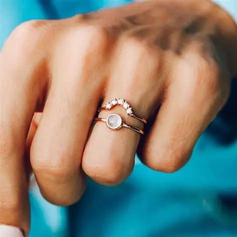 Rose Gold Nesting Ring Set