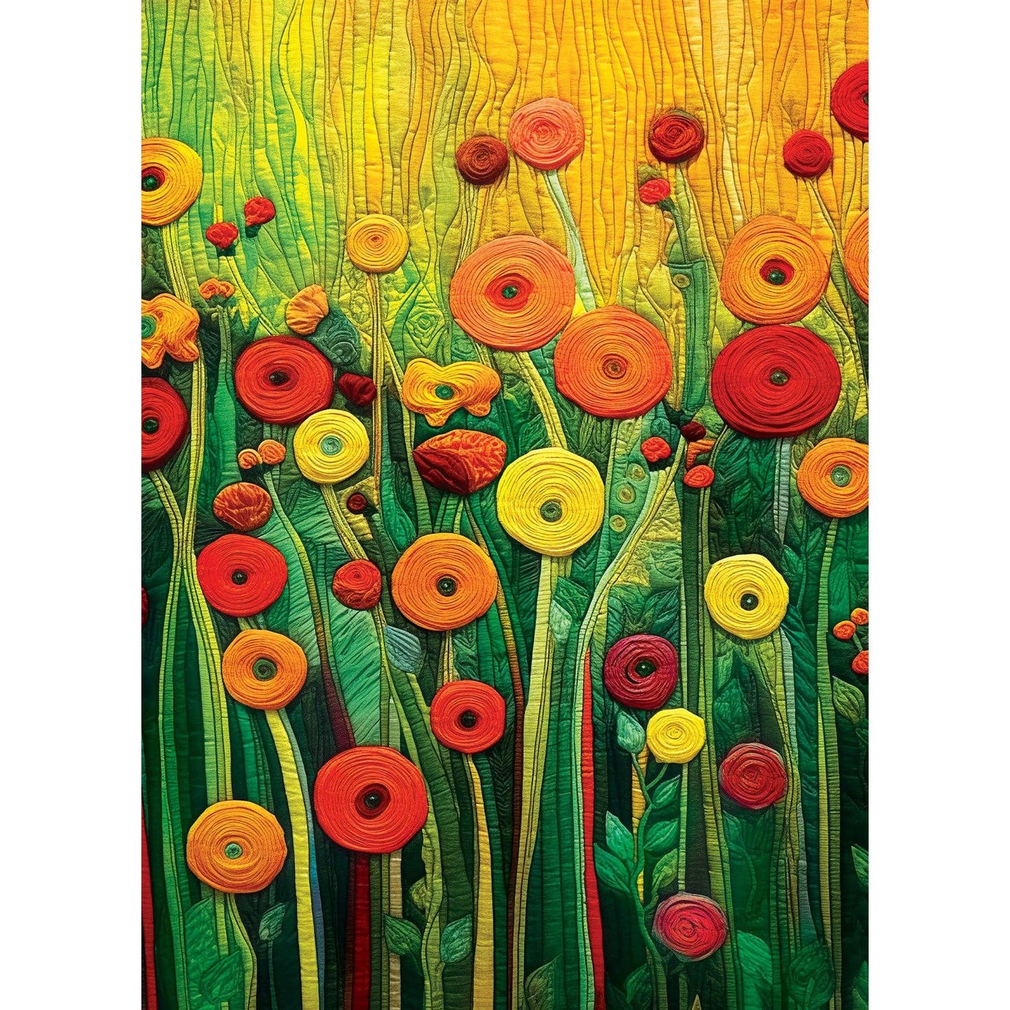 Quilted - The Joy of Flowers 1000 Piece Puzzle by Masterpieces Puzzles