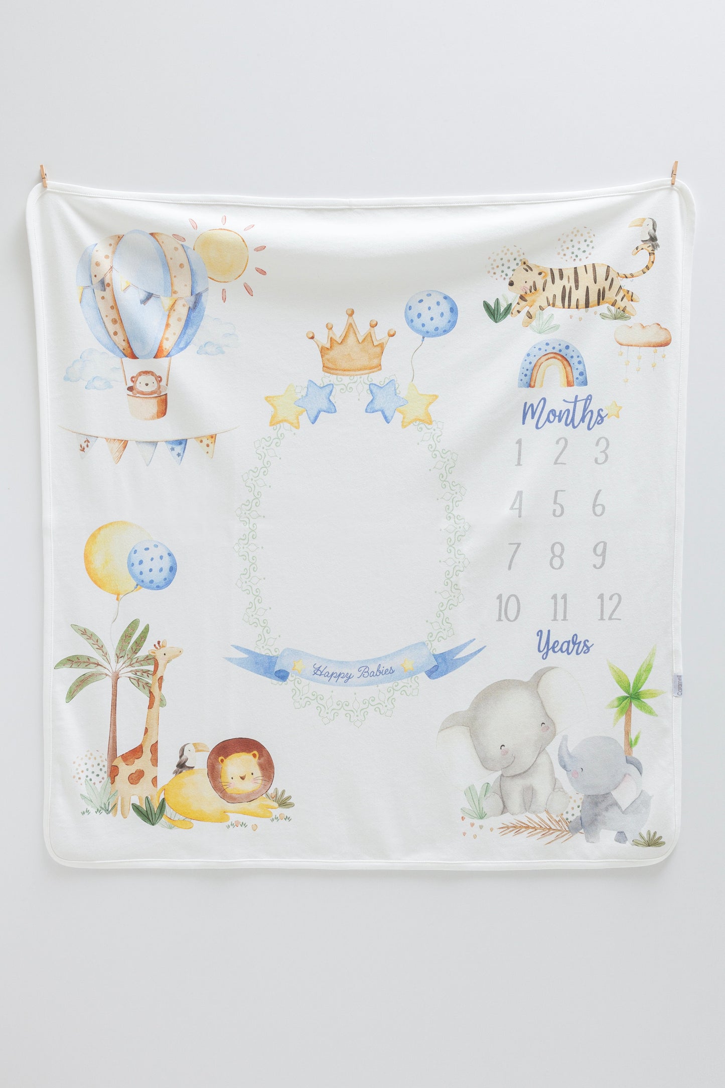 Safari Milestone Blanket